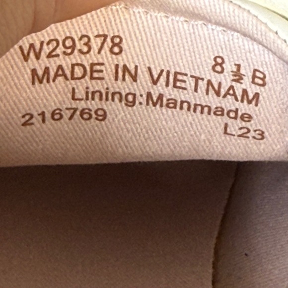 Cole Haan Women's 8.5B GrandPrø Rally Canvas T-Toe Sneaker White‎ & Tan Lace Up - Picture 8 of 8